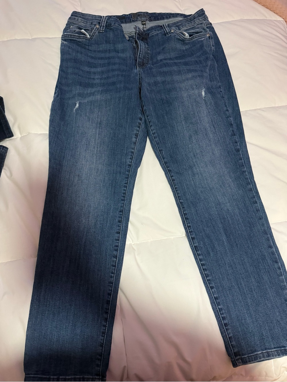 Kut from the Kloth Dark Blue Straight-Leg Jeans